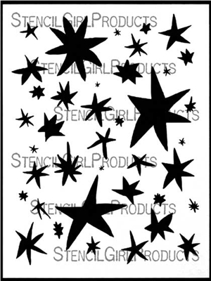 Stars Inspired by Matisse Stencil by Carolyn Dube