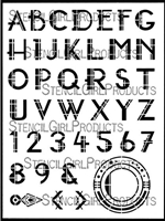 Art Deco Alphabet Stencil by Gwen Lafleur