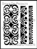 Curlicue Wide Borders Stencil by Janet Joehlin