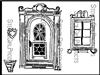 Edelweiss Door and Window Stencil by Angela Cartwright