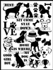 Fetch the Dogs Stencil and Masks