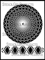 30 Point Mandala and Border Stencil by Kristie Taylor