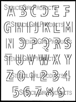 Open-Ended Alphabet Stencil by Carolyn Dube