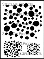 Speckles and Spots Stencil by Carolyn Dube