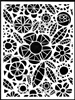 Mosaic Flowers Repeat Stencil by Jennifer Evans