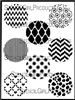 Circles Mini Printmaking Stencil Set #1
