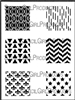 Squares Mini Printmaking Stencil Set #1