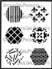 Hexagons Mini Printmaking Stencil Set #1