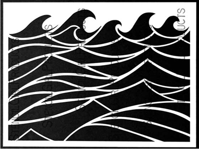 Making Waves Stencil by Mary C. Nasser