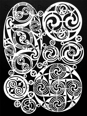 Celtic Spirals Mask by Valerie Sjodin