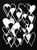 Hearts Overlapping Filled
