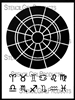 Zodiac Chart Stencil by Kathryn Costa