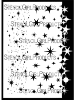 Stars Stencil with Stars Mask Edge by Valerie Sjodin