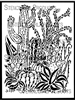 Cactus Garden Stencil by Shel C