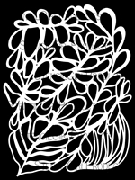 Kelp Mask Stencil by Cat Kerr