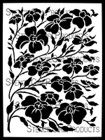 Dogwood Blossoms Stencil by Margaret Peot