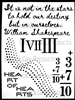 Shakespeare Stencil by Cat Kerr