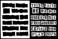 See What Happens Stencil by Carolyn Dube
