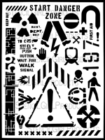 Industrial Signage Stencil by DeeDee Catron