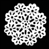 Wildflower Doily Mask