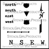 Map Symbols Mini Stencil