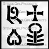 Earth Song Symbols 2 Stencil