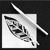 Classic Feather Retake Stencil by Rae Missigman