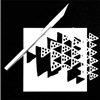 Clustered Triangles Stencil by Rae Missigman