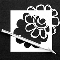 Imaginary Bloom Stencil by Rae Missigman