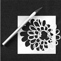 Nonsensical Bloom Stencil by Rae Missigman