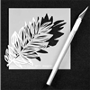 Frazzled and Ruffled Feathers Stencil by Rae Missigman