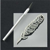 Imaginary Bird Feather Stencil by Rae Missigman