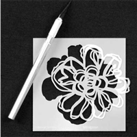 Let Yourself Bloom Stencil by Rae Missigman
