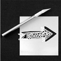 Pointing it Out Stencil by Rae Missigman