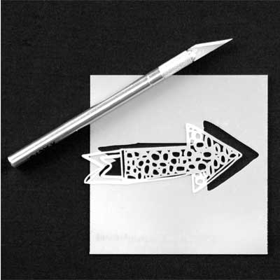 Pointing it Out Stencil by Rae Missigman