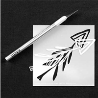 Quilled Arrow Stencil by Rae Missigman
