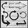 Round Here Arrows Mini Stencil
