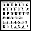 Mini Stencil Alphabet by Mary Beth Shaw