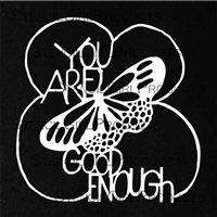 You Are Good Enough Stencil by Maria McGuire