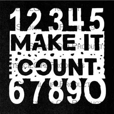 Make it Count Mini Stencil by Seth Apter