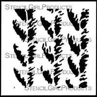 Stockinette Large Pattern Mini Stencil by Pam Carriker
