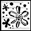 Floral Dots Mini Stencil by Jennifer Evans