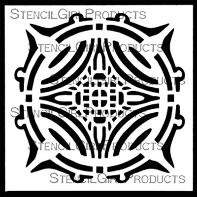 Center Grid Trivet Stencil by Jill McDowell