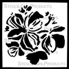 Abstract Hydrangea Stencil by Jennifer Evans