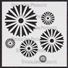 Daisy Set Stencil