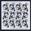Damask Waves Stencil