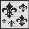 Fleur de Lys Set Stencil