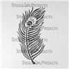Peacock Feather Stencil