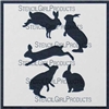 Rabbits Stencil