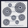 Ray Circles Stencil